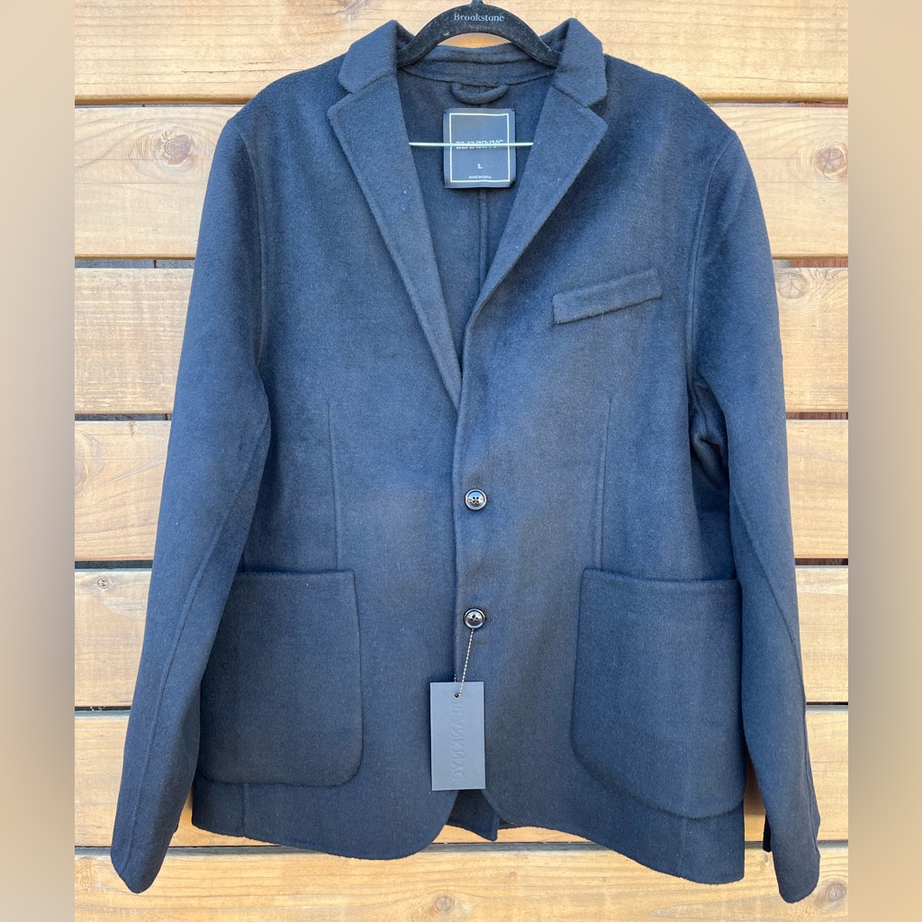 Nwt Blank Nyc Wool Blend Blazer Jacket, Black, Size Large.